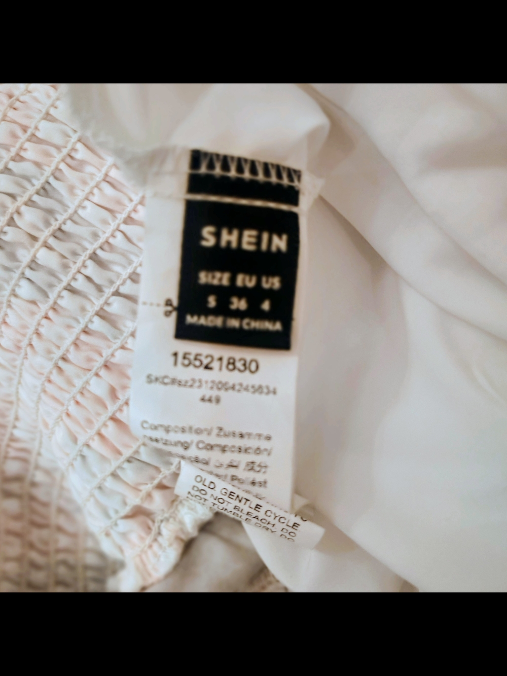 SHEIN Peach & Sage Floral Puff Sleeve Kids Dress - Picture 4 of 6